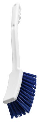 Haug Stielbürste mit langem Griff, Besatz: blau, ungeschlitzt, weich, 40 cm