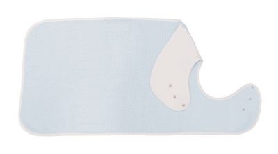 Frottierlatz Roland aus Zwirnfrottee, 3 fach verstellbarer Druckknopfverschluss, 50 x 100 cm