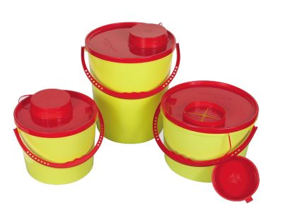 Kanülenabwurfbehälter 5 L, Kunststoff, H195 x 182 x 214 mm