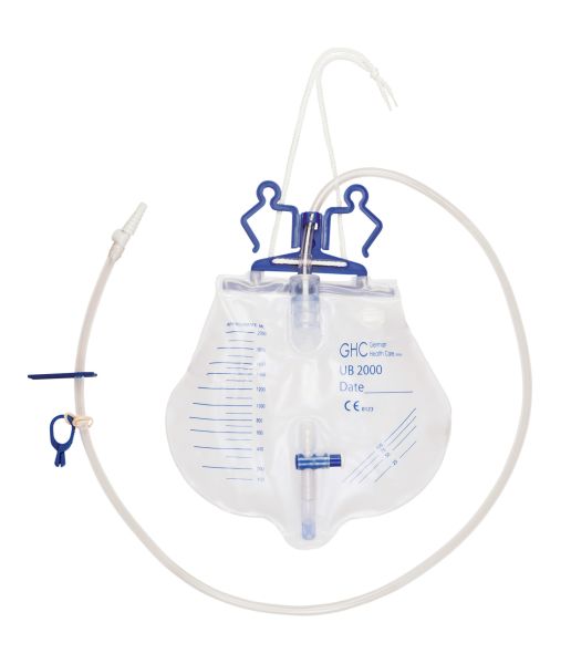 Care flow geschlossenes Urindrainagesystem steril, 1 Stück, 90 cm Schlauch, 2000 ml