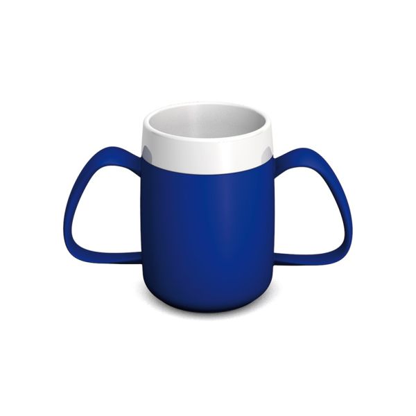 ORNAMIN 2-Henkel-Becher mit Trink-Trick 815, Randfüllmenge 160 ml, aus PP/PP, 1 Stück, 11 x 7,1 cm