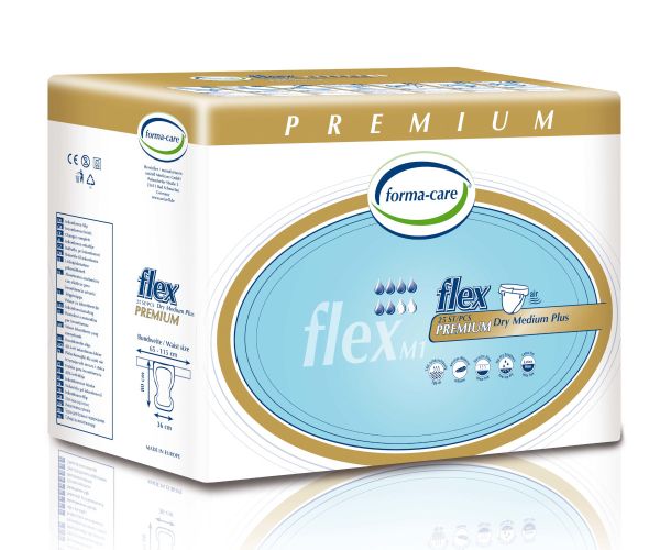 forma-care flex premium dry medium plus, 3 x 25 Stück, Umfang: 65 - 115 cm, 1900 ml, medium