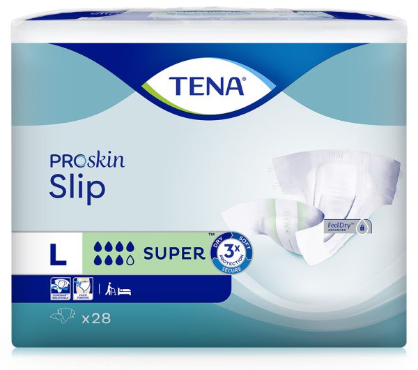 TENA ProSkin Slip Super L ConfioAir, 3 x 28 Stück, Umfang: 92 - 144 cm, large