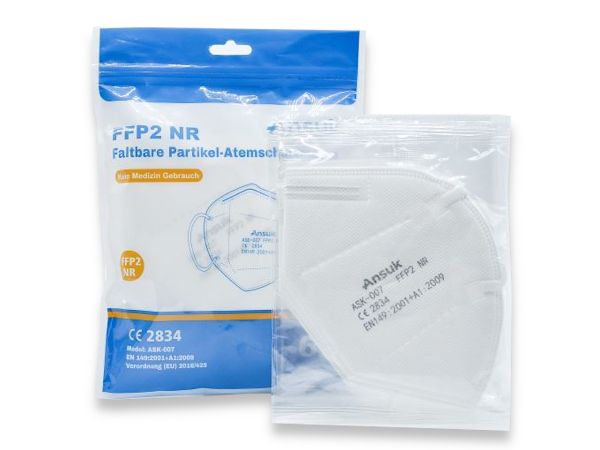 FFP2 Maske NR, EN149:2001 + A1:2009, Alternativartikel: FFP2NR-01